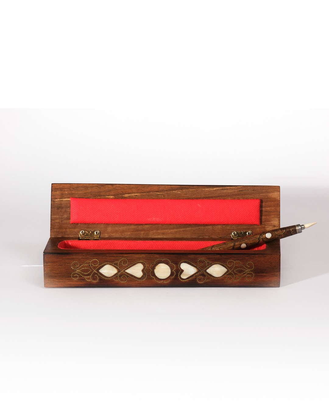 Yasemin | El Yapımı Sedef Kakma Dikdörtgen Kalemlik – Geleneksel Zarafet, Ustalıkla Buluşuyor - Görsel 2